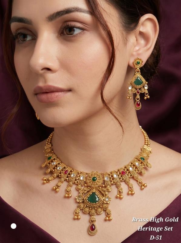 Harss high gold heritage set D 51 Traditional jewellery wholesalers in Gujarat